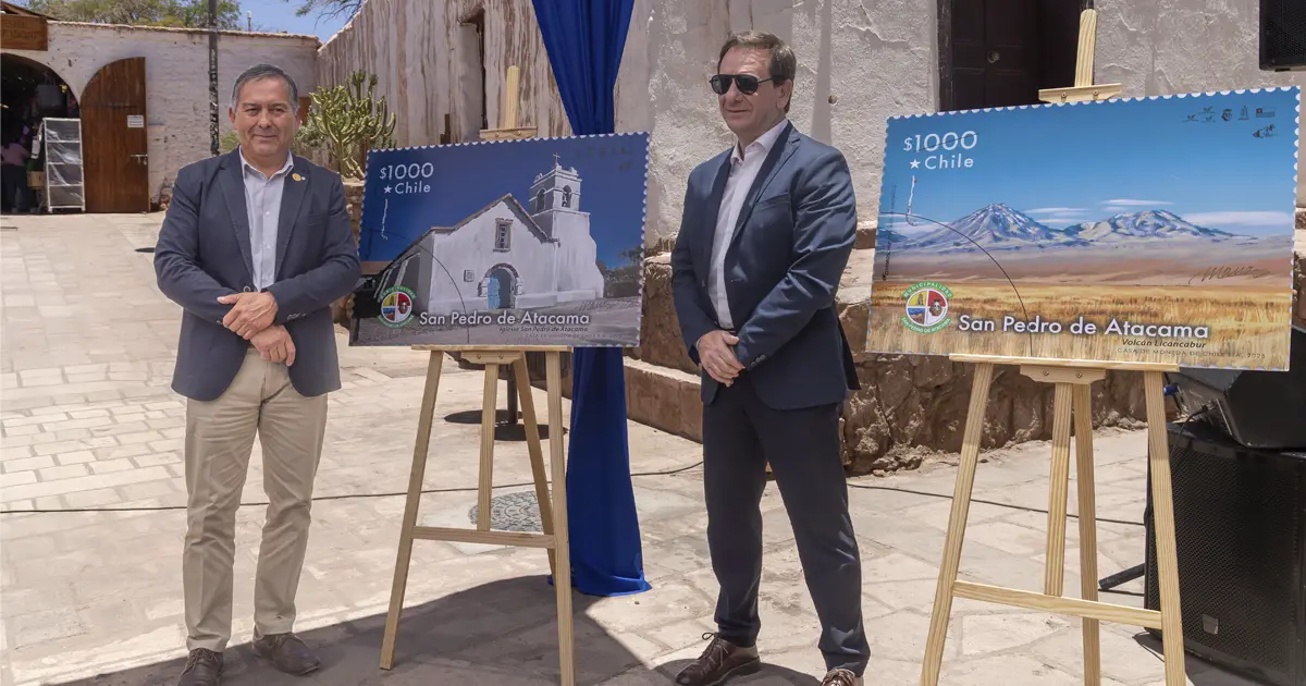 CorreosChile conmemora los 45 años de San Pedro de Atacama con una emisión postal de alto valor patrimonial